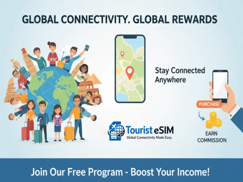 Earn Money with the Tourist eSIM Affiliate Program: Unlocking Passive Income for Travel Creators