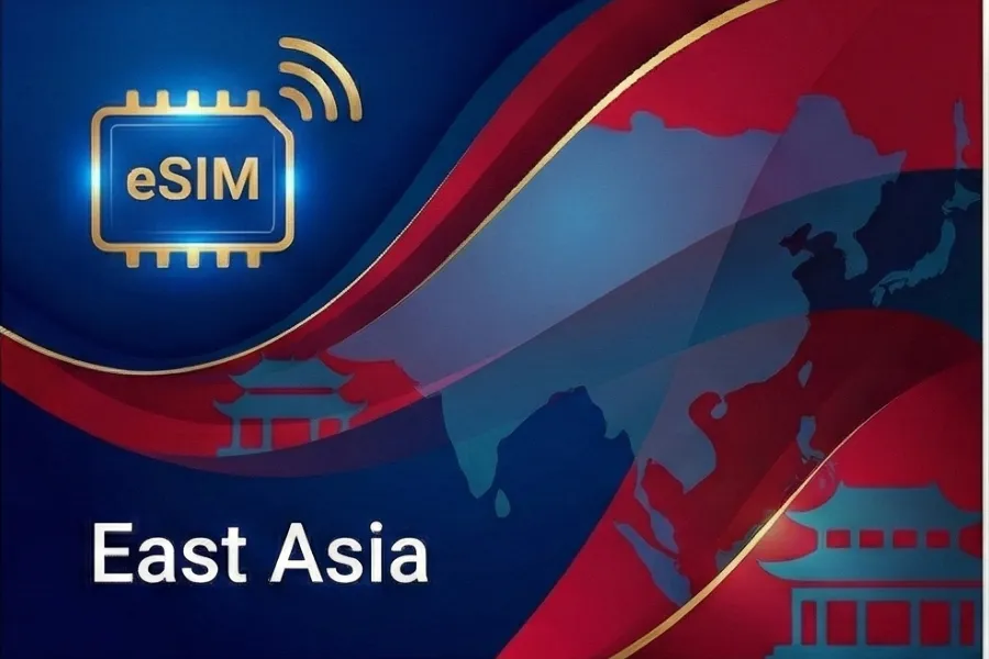 East Asia (3+ countries) • 1 GB • 7 Days